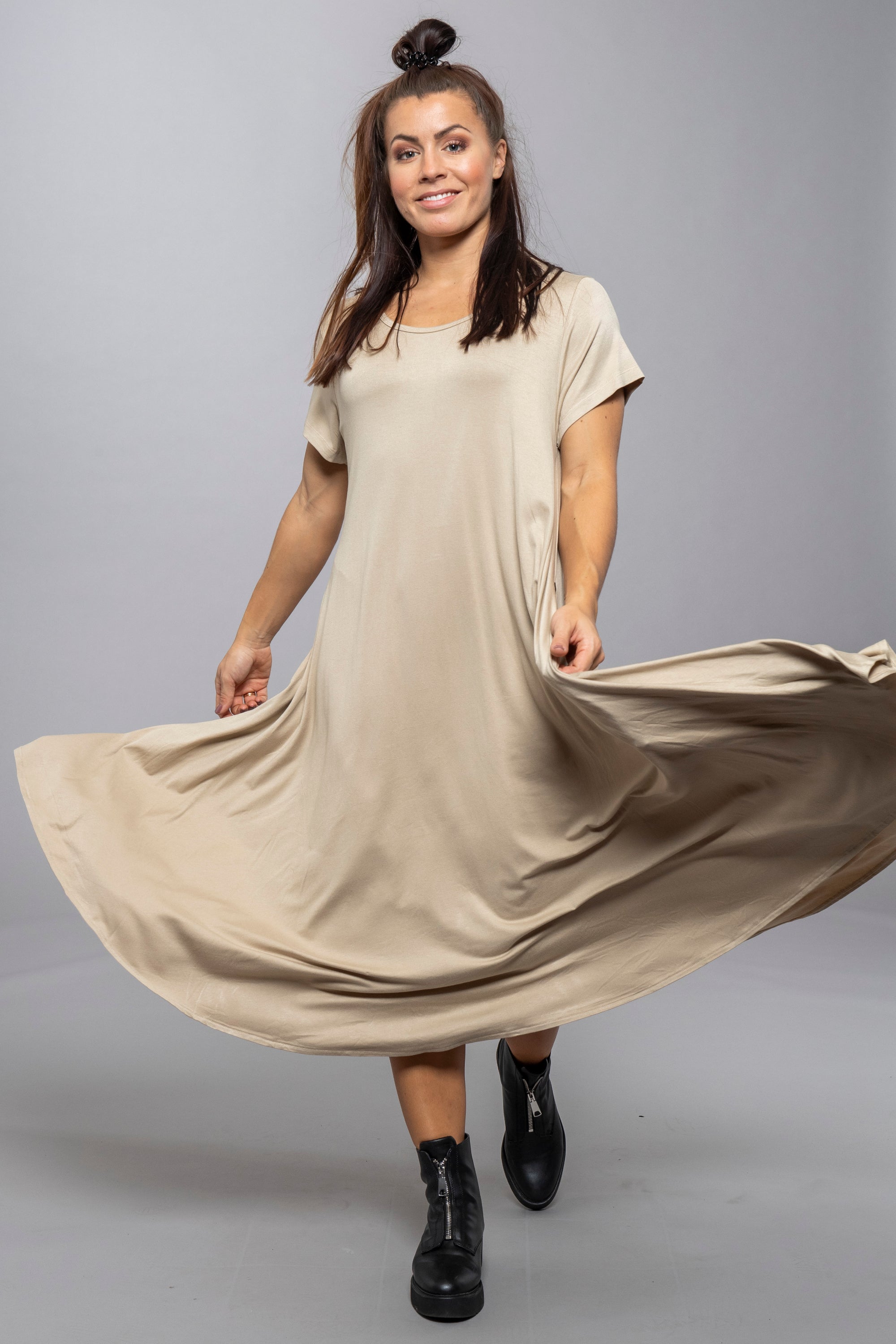 Grå/Beige Klänning Ballerina Original Grey/Beige