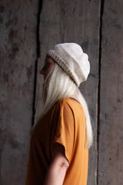 Beige Mössa Elise Knit Beret Beige