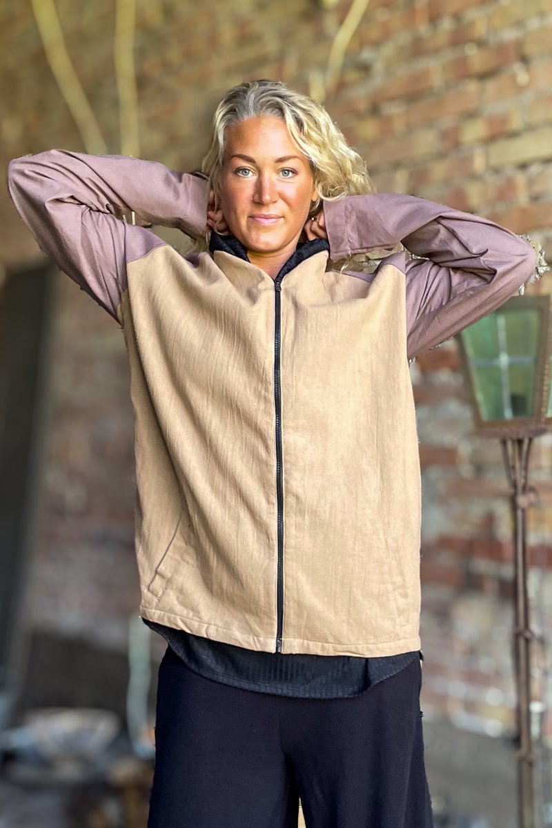 Beige Cargo Jacket Arvidsjaur Beige Base