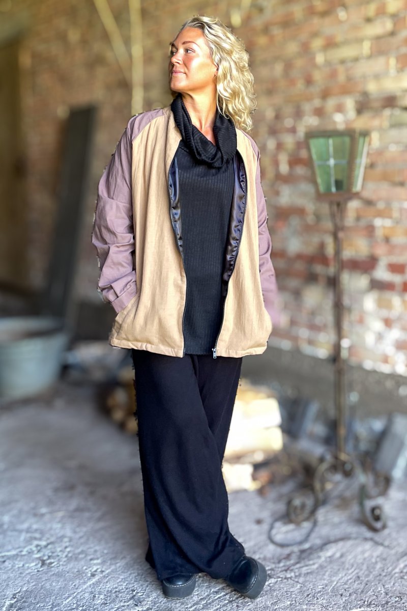 Beige Cargo Jacket Arvidsjaur Beige Base