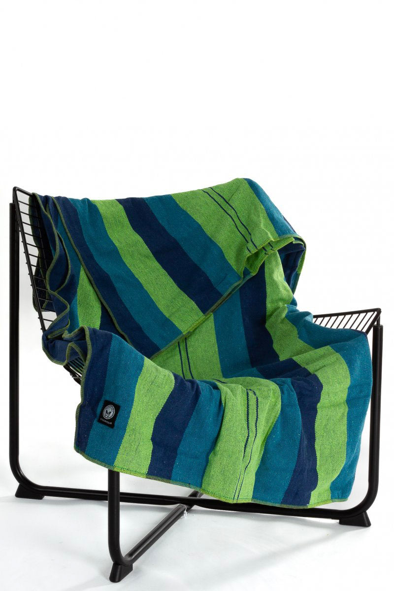 Sininen & Vihreä Raidallinen peitto Sininen & Vihreä