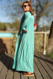 Blå Kimono Victoria Bensin