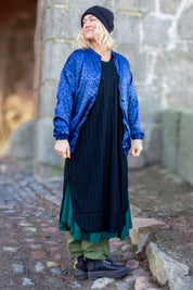 Blauwe luipaardprint jas Koster Blue