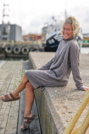 Brun/Grå Tröjklänning Polo Loose Brown Grey