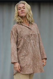 Brun Skjorta Dhalis Crinkle Brown