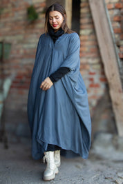 Grå Kaftan Kjole Olinda Grå