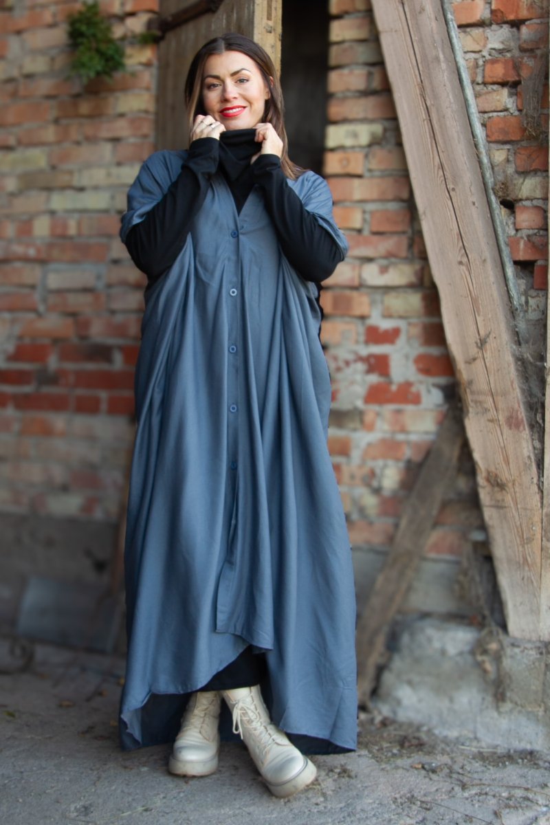 Grå Kaftan Kjole Olinda Grå