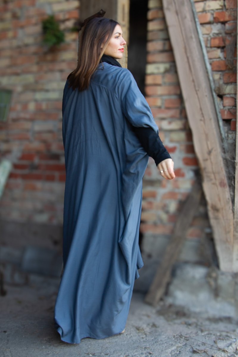 Grå Kaftan Kjole Olinda Grå