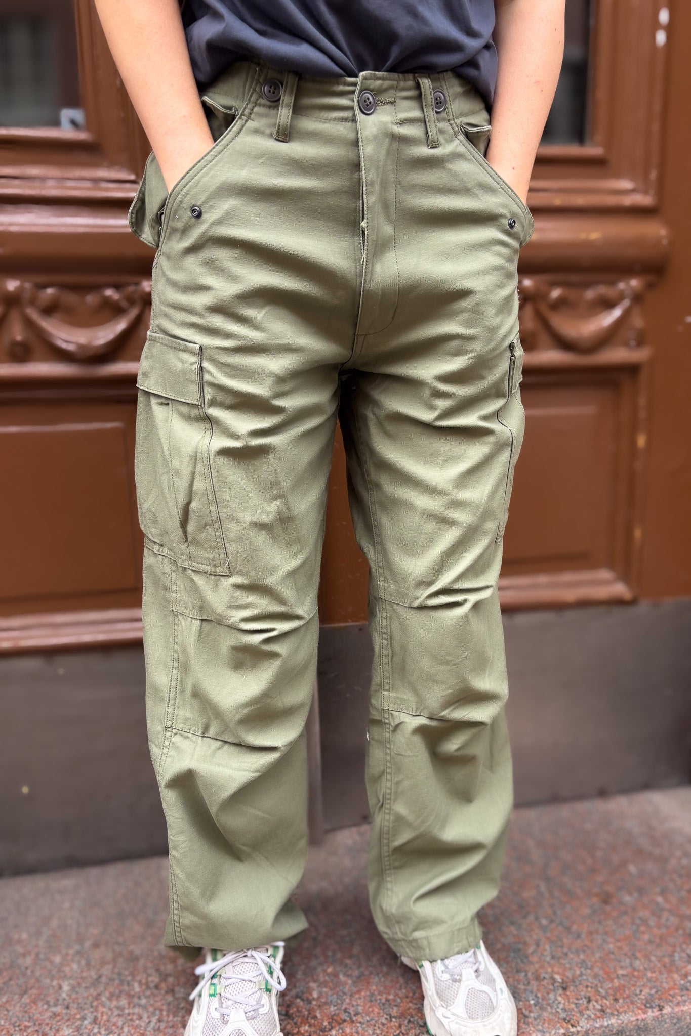 Grön Cargobyxa Hangmatta Vintage Green