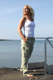 Grön Cargobyxa Pacific Evening Green