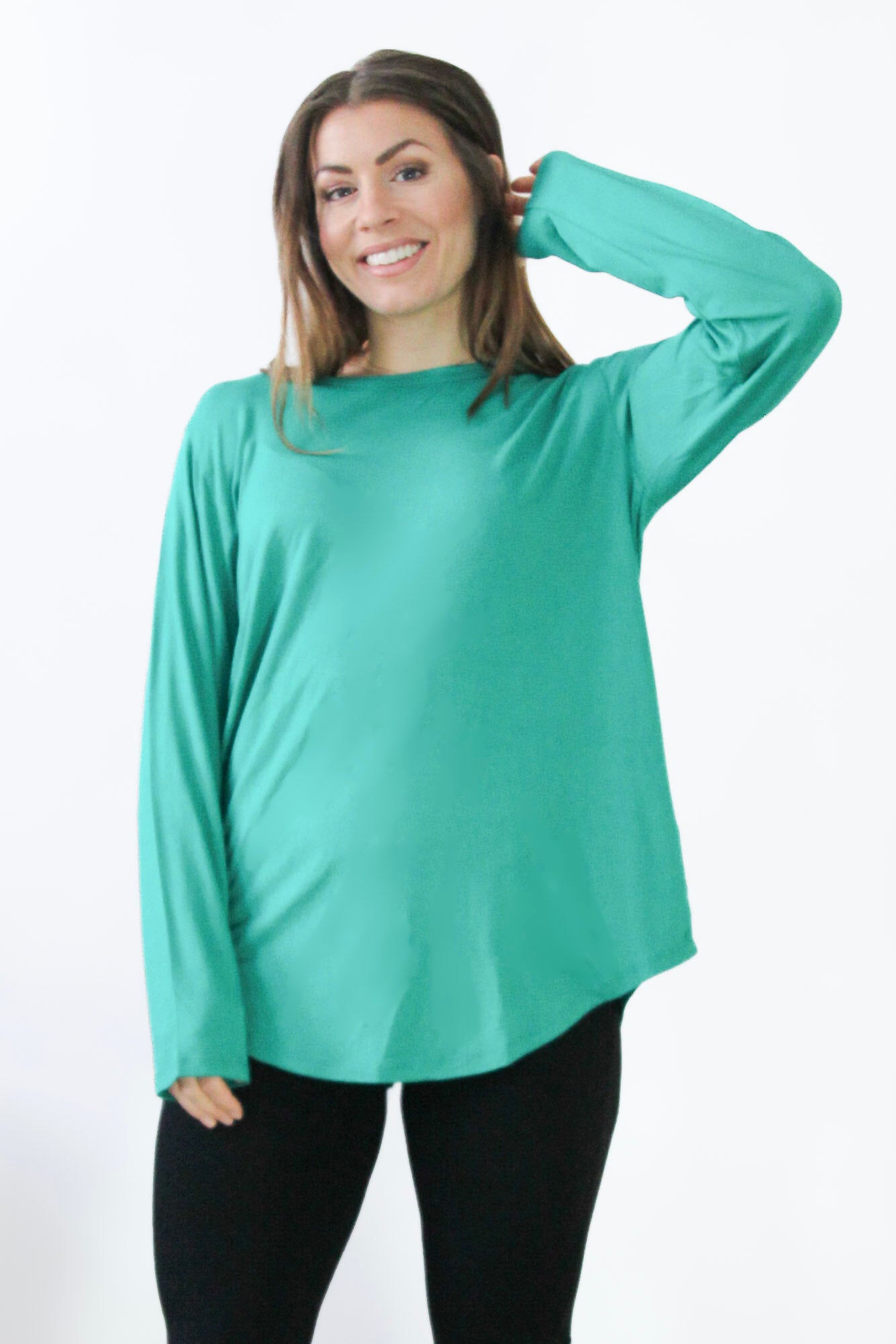 Grön Tröja Frida Longsleeve Green