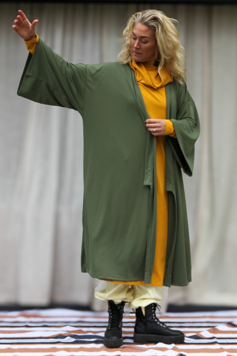 Grønn Kimono Varm Grønn