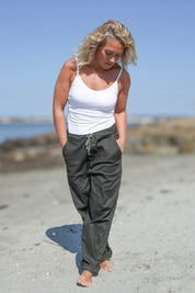 Grön Linnebyxa Porto Green