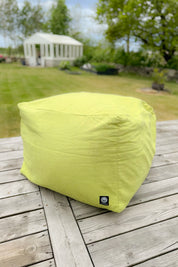 Groene Hoes Poef Sandön Appelgroen