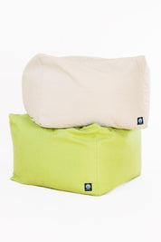 Groene Hoes Poef Sandön Appelgroen