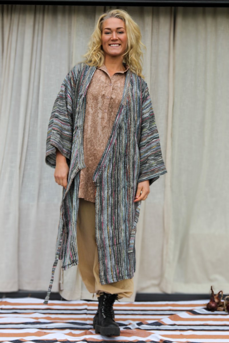 Stripet Kimono Aderna Dark Stripe