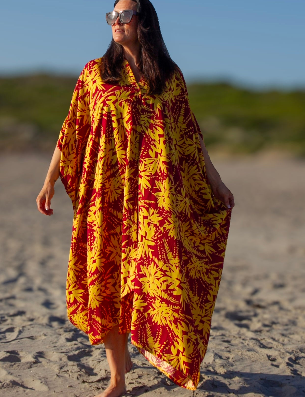 Lila_Gul_Bladmonstrad_Kaftan_Klanning_Flower_Sea_Purple_Yellow245.jpg