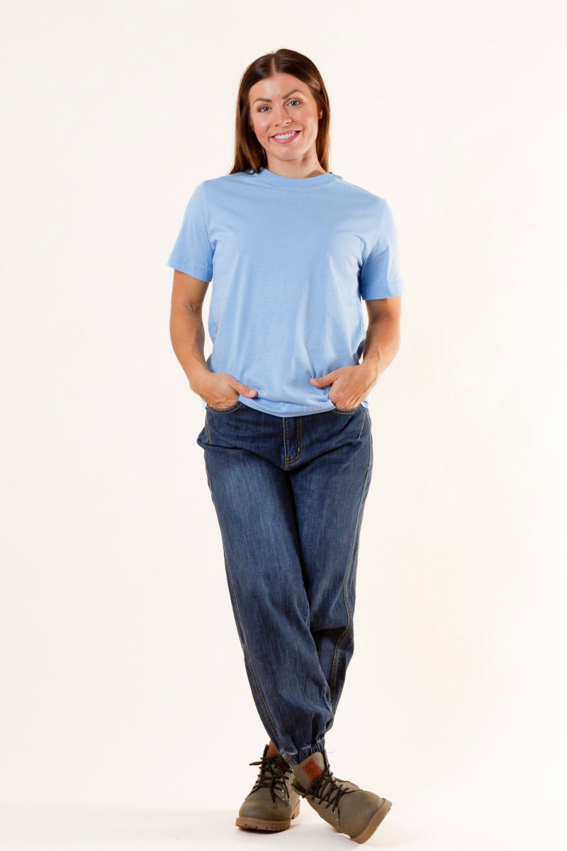 Lyseblå T-shirt Bufana Blå