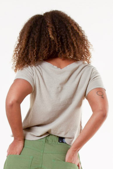 Light Grey T-Shirt Tove Linen Light Grey