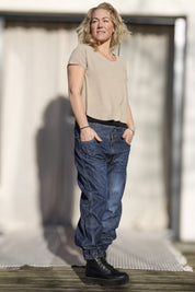 Mörk Indigoblå Jeans Grimeton Dark Indigo Blue