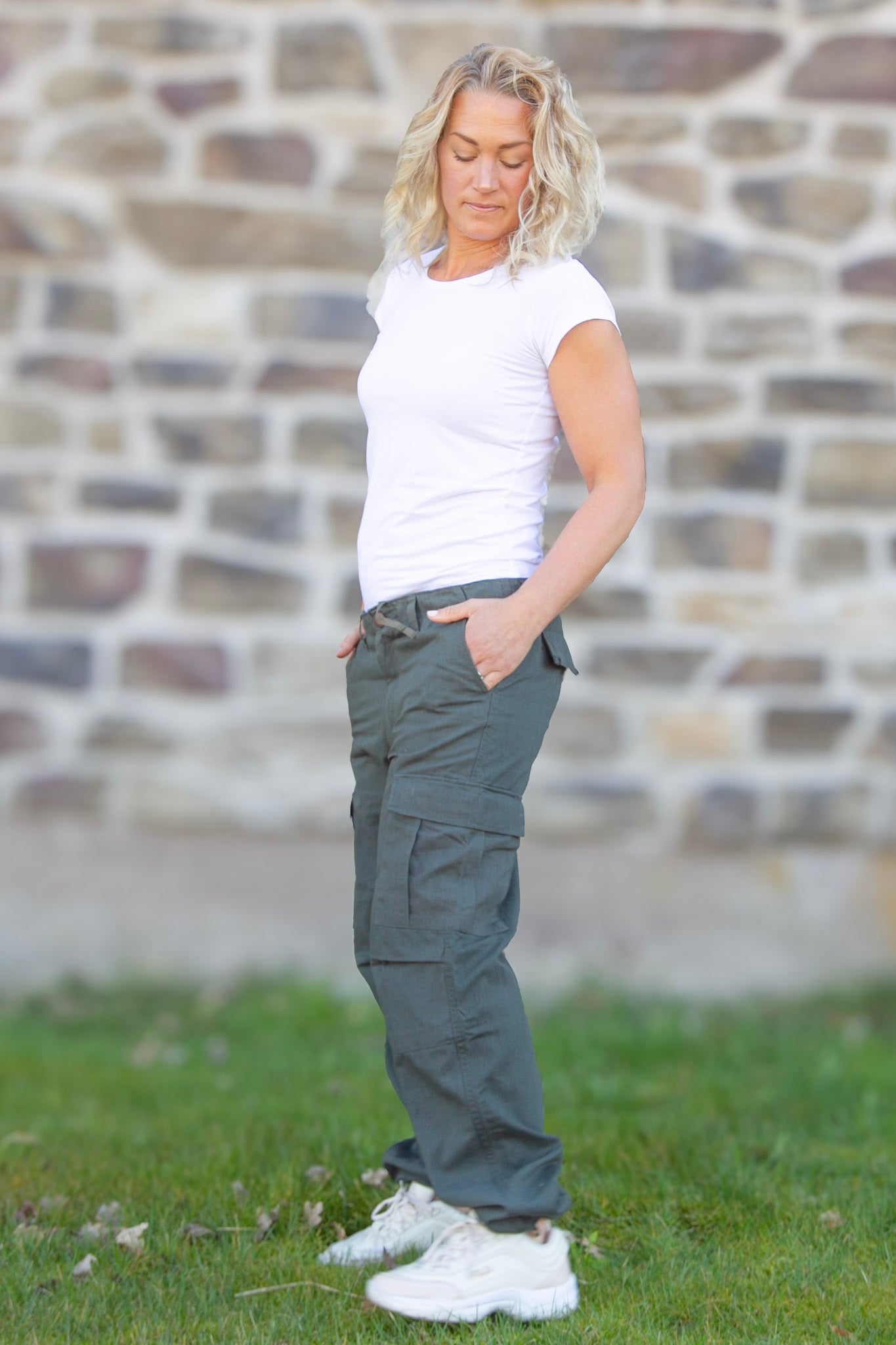 Mörkgrön Cargobyxa Pacific Forest Green