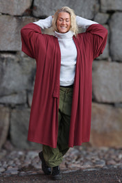 Rød Kimono Maroon