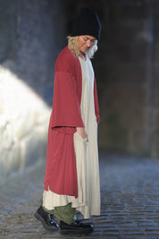 Rød Kimono Maroon