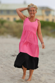 Rosa & Schwarzes Kleid Solby Rosa & Schwarz