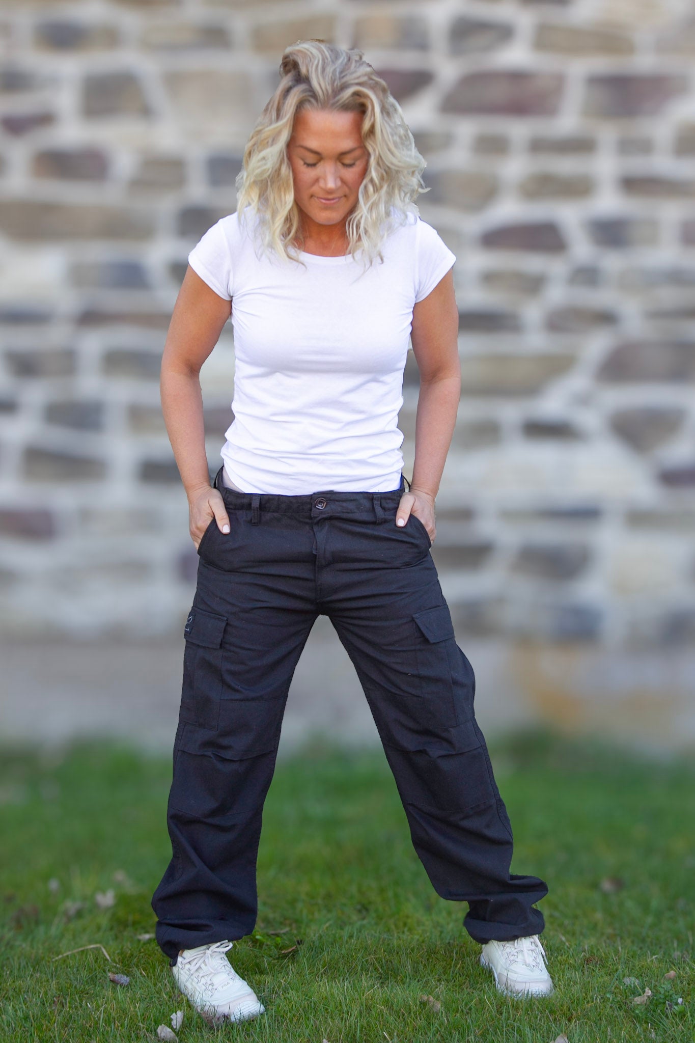 Svart Cargobyxa Pacific Black