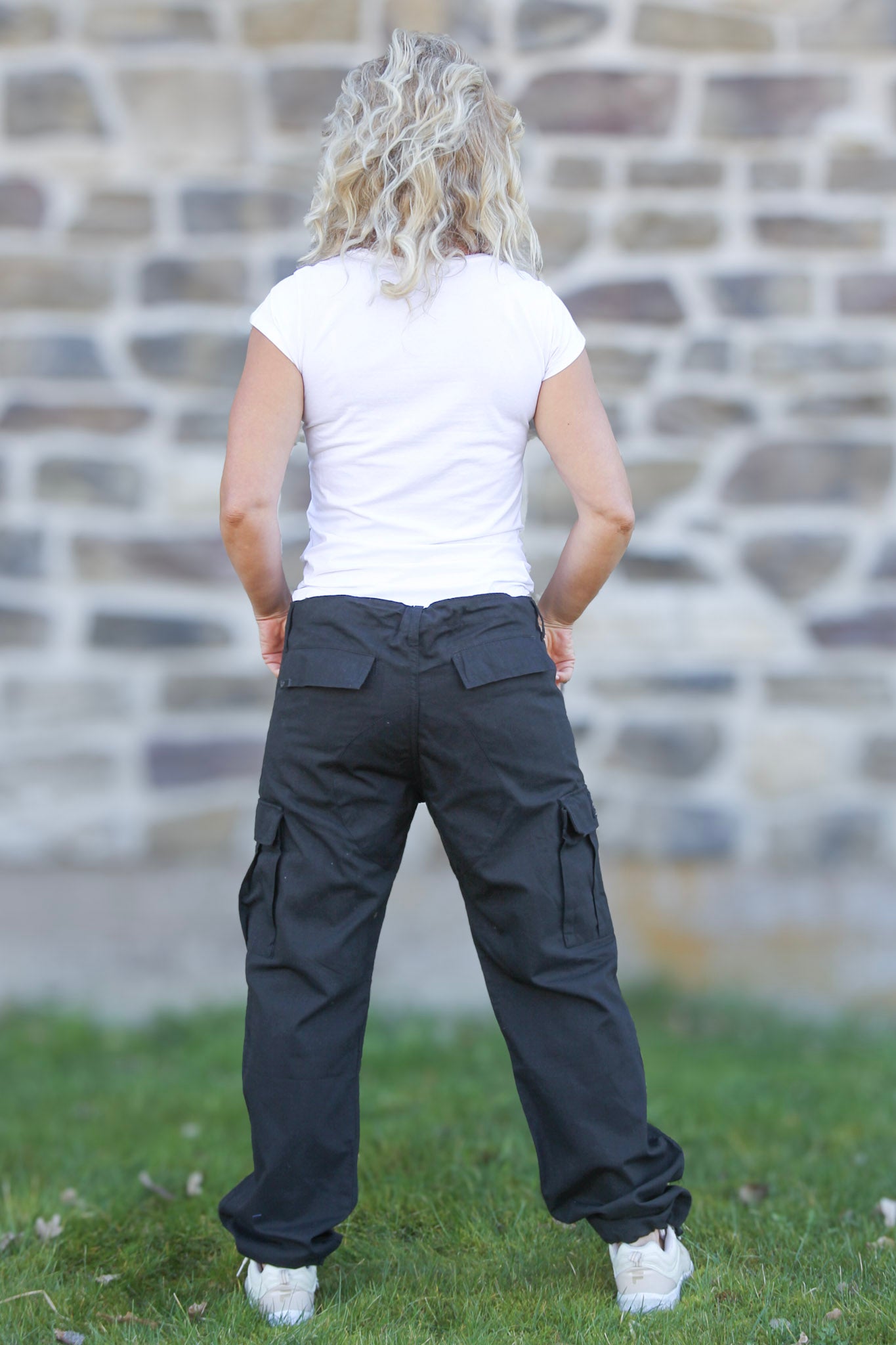 Svart Cargobyxa Pacific Black