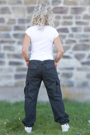 Svart Cargobyxa Pacific Black