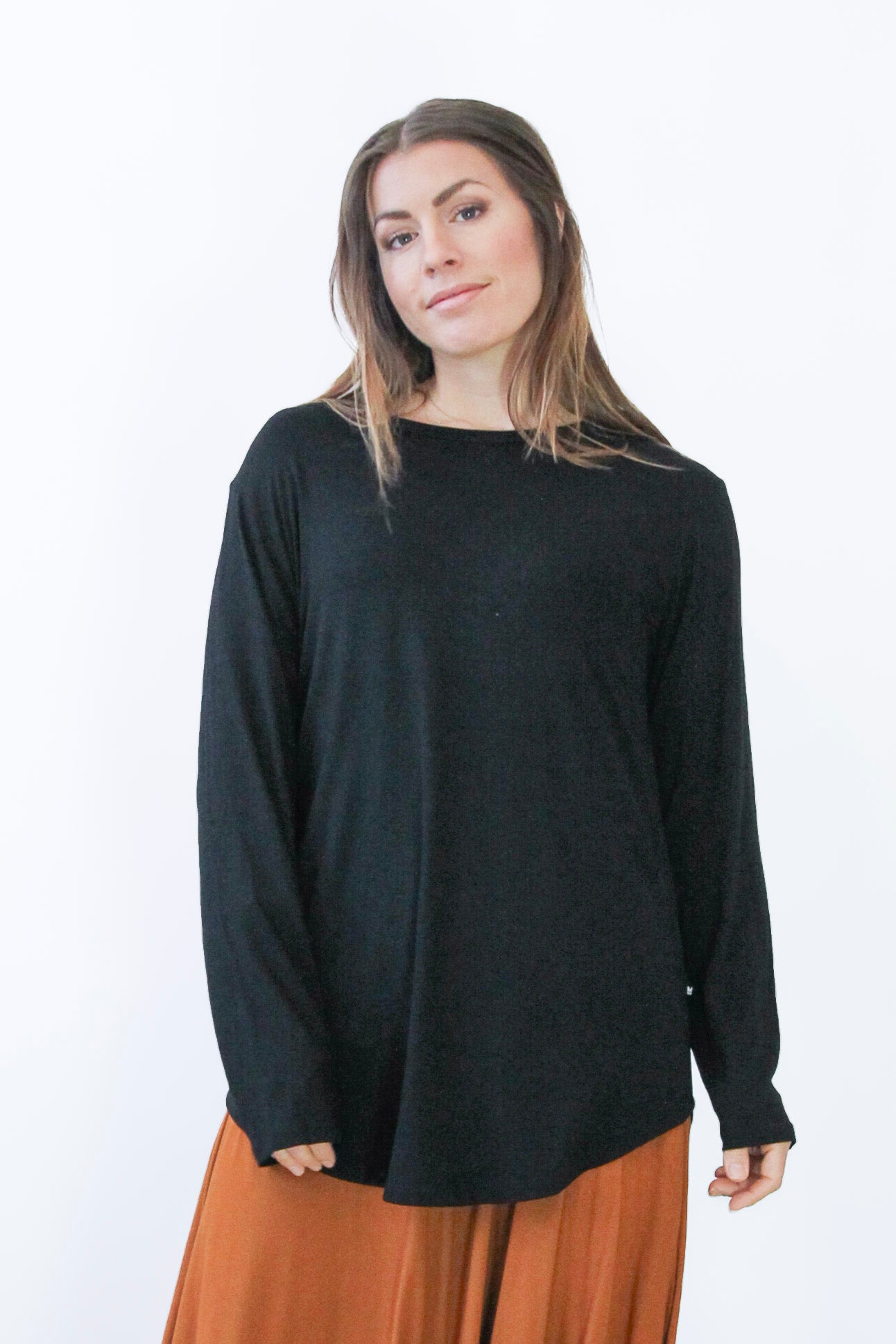 Svart Tröja Frida Longsleeve Black