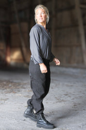 Svart Cargobyxa Grimeton Cargo New Black