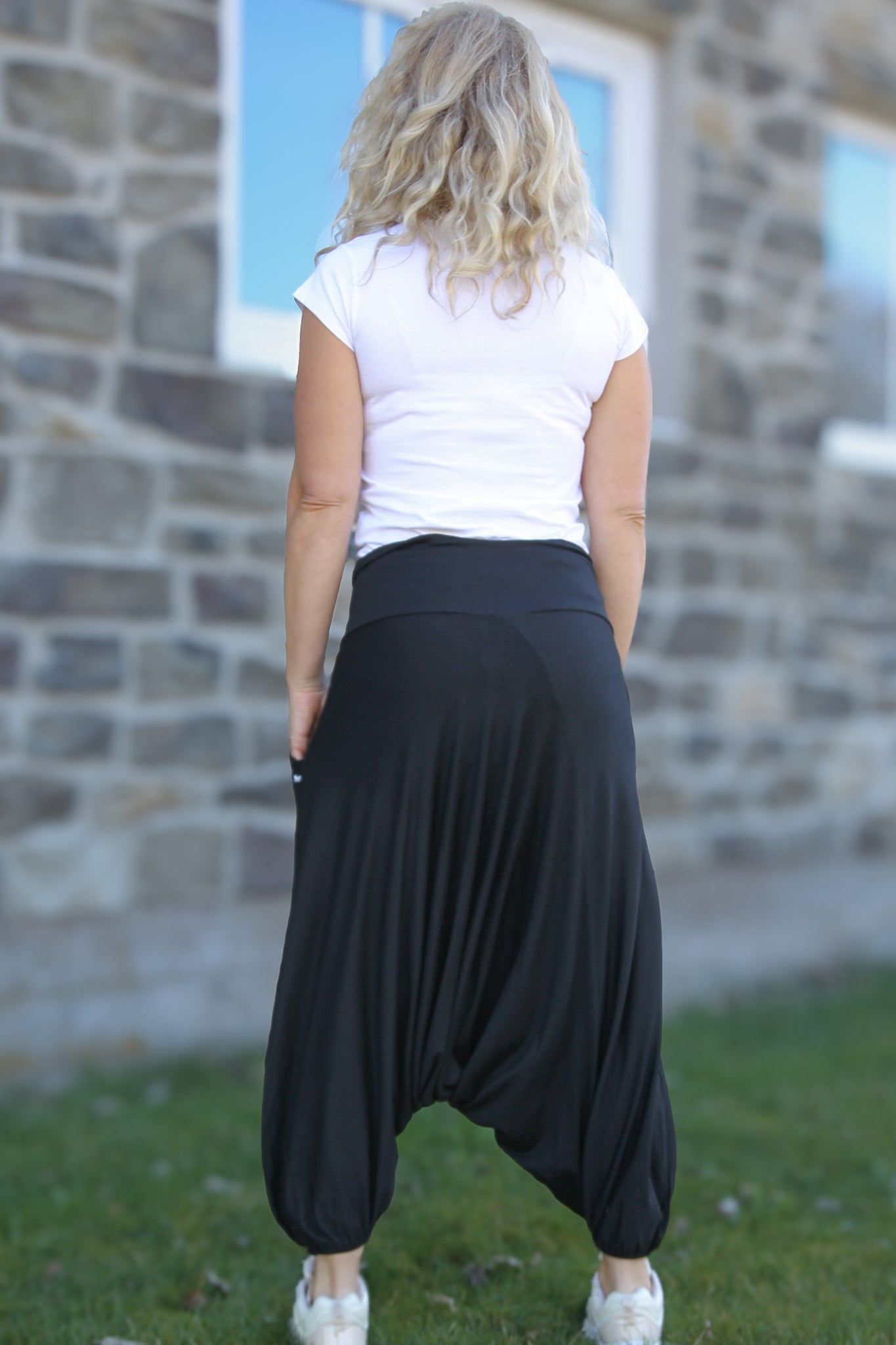 Svart Haremsbyxa Yoga Basic Original Black