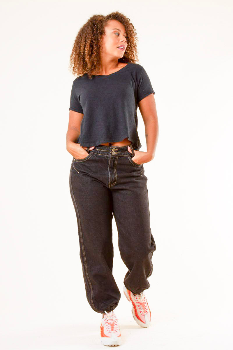 Svarta Jeans Grimeton Black Wash