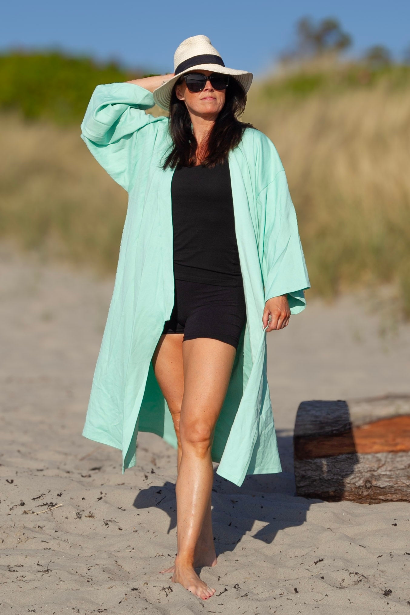 Turkis Kimono Summerdays Glad turkis