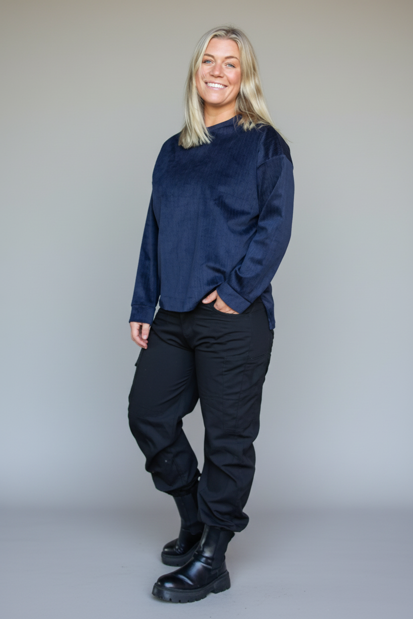 Svart Cargobyxa Grimeton Cargo New Black