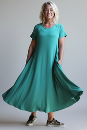 Ljusgrön Klänning Ballerina Original Foliage Green