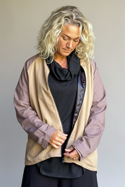 Beige Cargo Jacket Arvidsjaur Beige Base