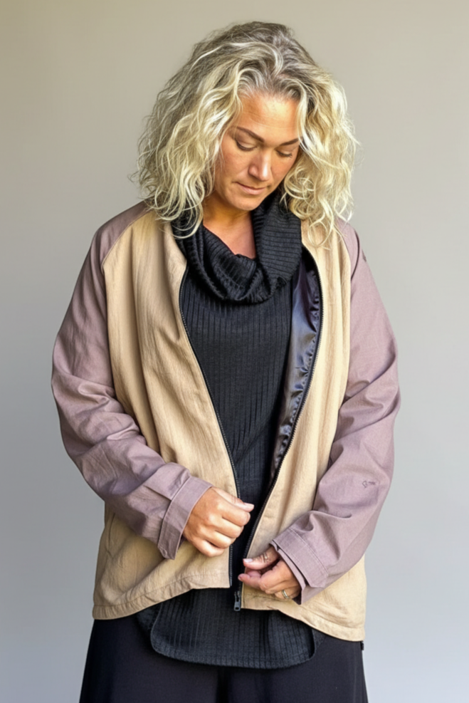 Beige Cargo Jacket Arvidsjaur Beige Base