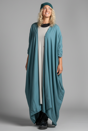 Blå Kaftan-kjole Olinda Ocean Blue