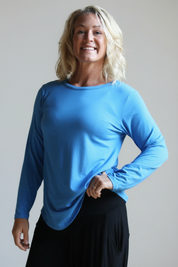 Blå Tröja Frida Longsleeve Blue