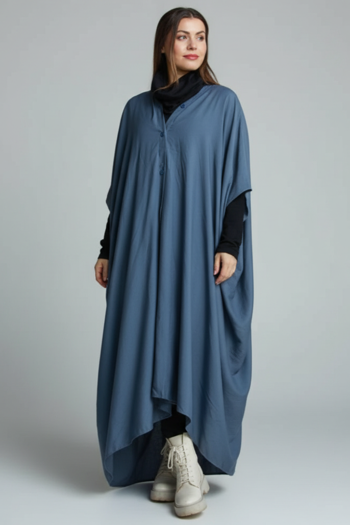 Grå Kaftan Kjole Olinda Grå