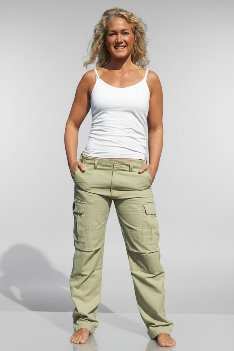 Grön Cargobyxa Pacific Evening Green