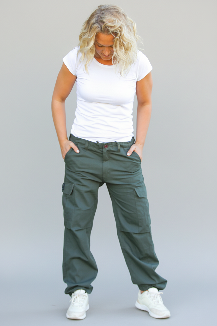 Mörkgrön Cargobyxa Pacific Forest Green