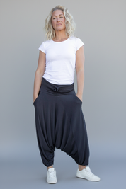 Svart Haremsbyxa Yoga Basic Original Black