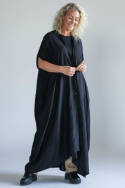 Svart Kaftan Kjole Olinda Svart