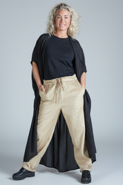 Svart Kaftan Kjole Olinda Svart