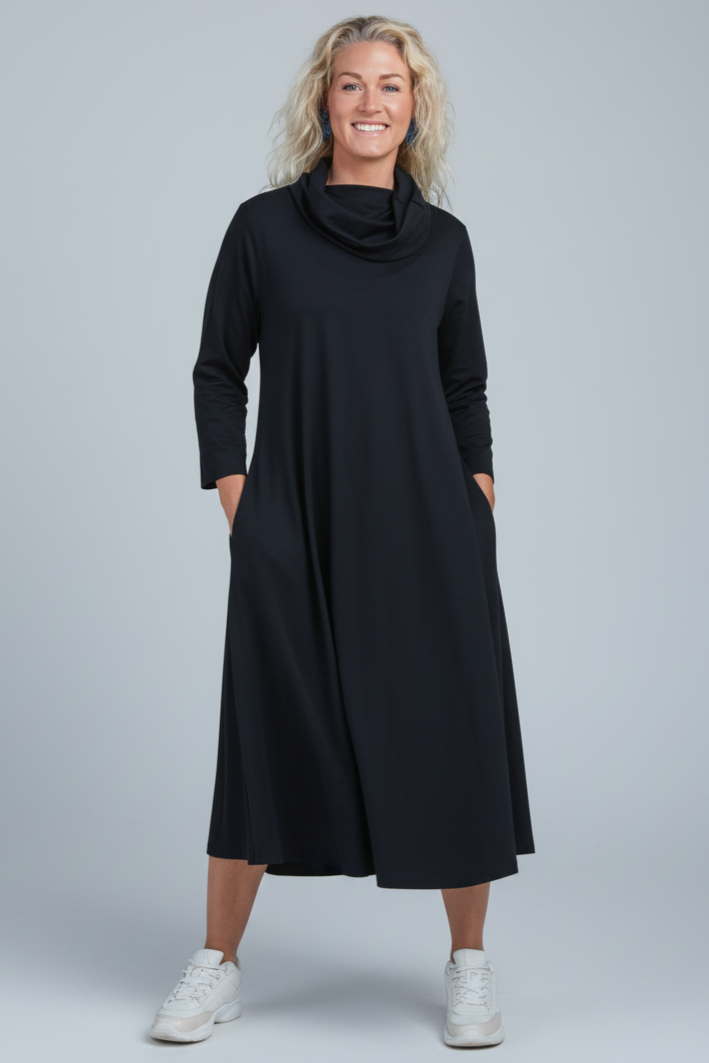 Musta mekko Ballerina Polo Black