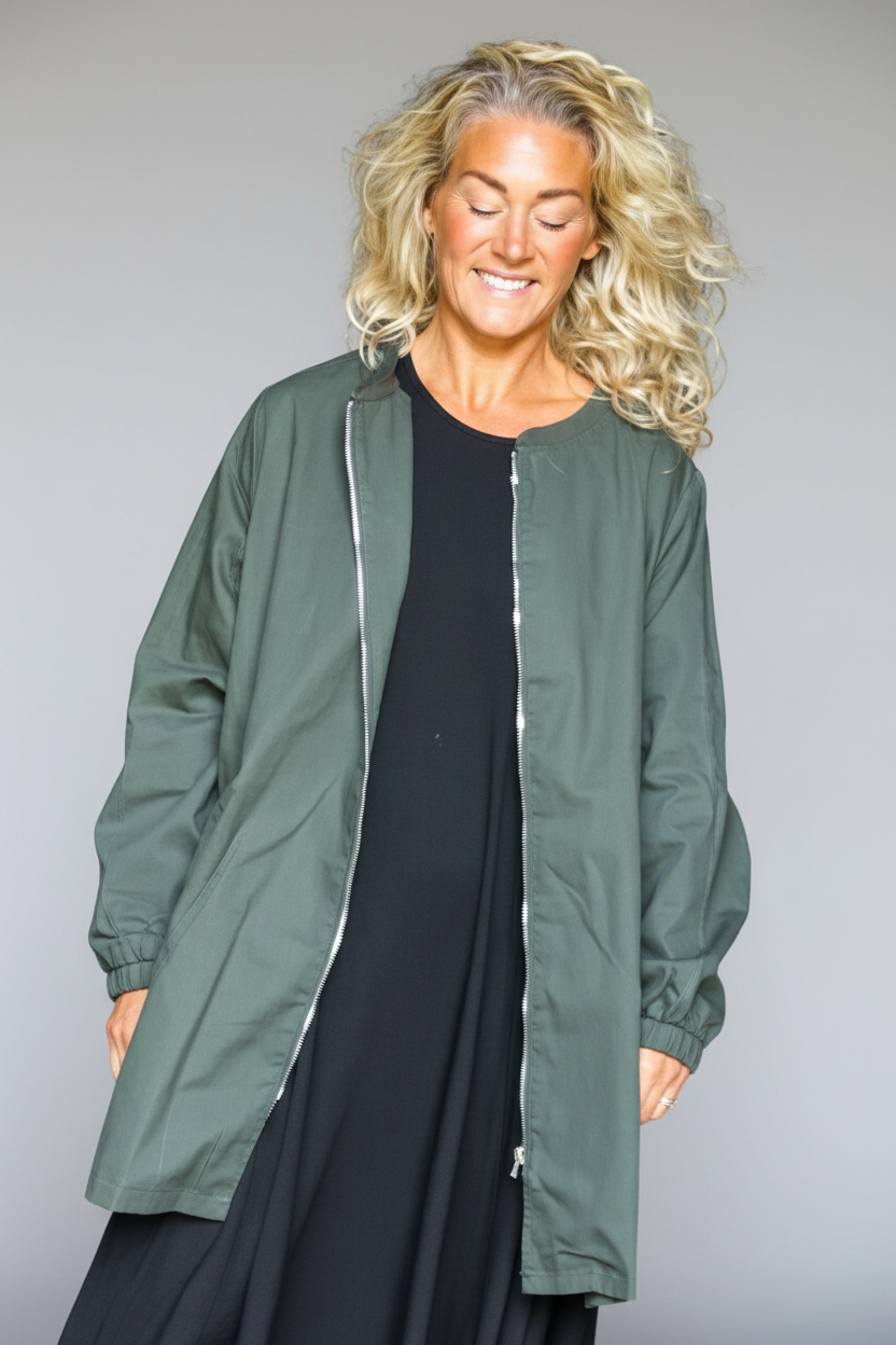 Grön Cargojacka Abisko Warm Green